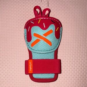 Absolutely Ridiculous Teal and Red Hand Guard (For Softball and Baseball)